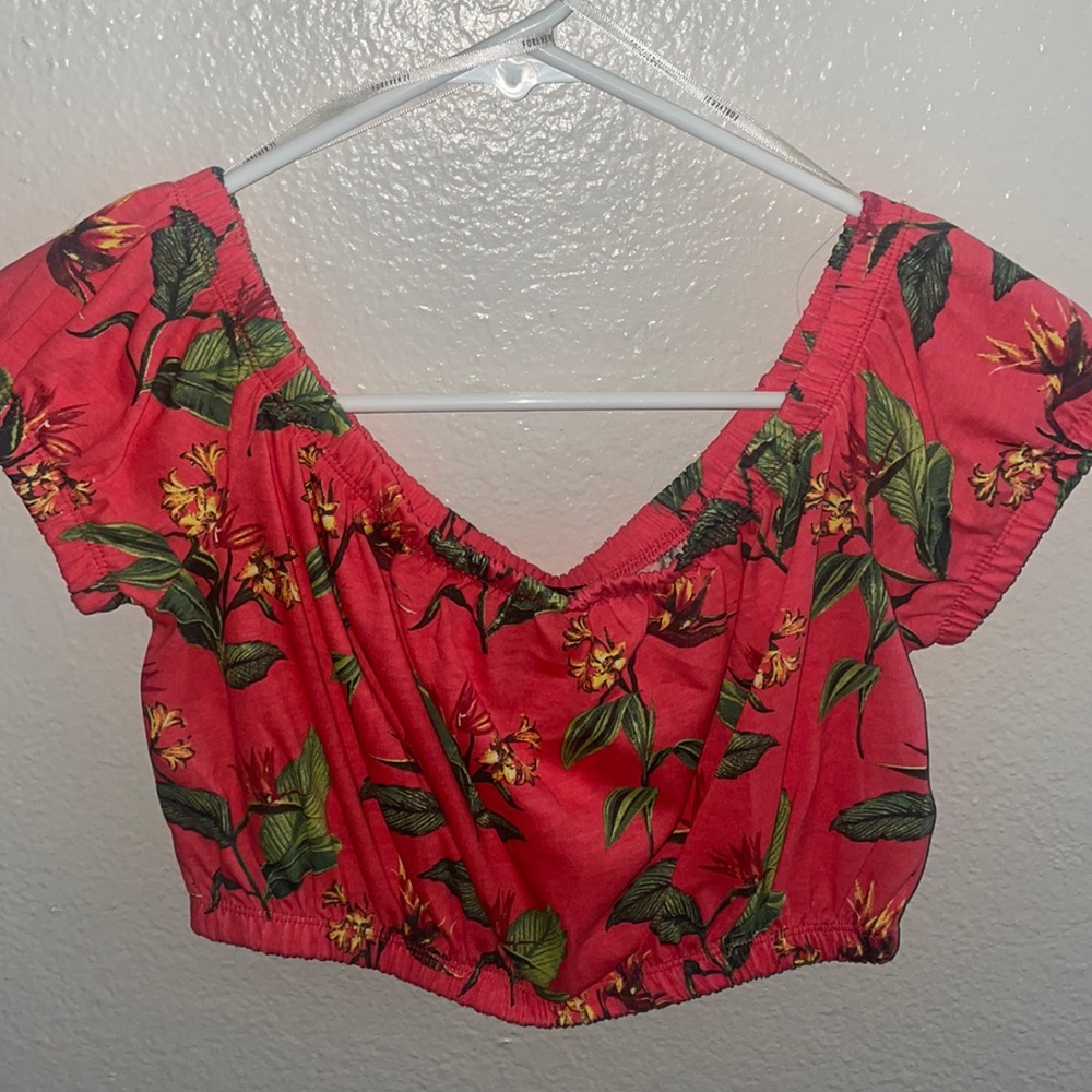 Floral crop top